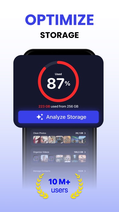 Cleaner Guru storage overview